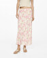 ფოტო #1 პროდუქტის Women's Floral Midi Skirt