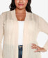 ფოტო #8 პროდუქტის Plus Size Lightweight Duster Cardigan Sweater