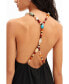 ფოტო #2 პროდუქტის Women's Beaded strappy midi dress