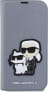 Karl Lagerfeld Etui Karl Lagerfeld KLBKP14LSANKCPG Apple iPhone 14 Pro bookcase srebrny/silver Saffiano Karl & Choupette