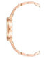 ფოტო #2 პროდუქტის Women's Three-Hand Quartz Rose Gold-Tone Alloy with Pink Resin Bracelet Watch, 37mm