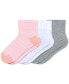 Women's 3-Pk. Seamed Knit Shorty Socks