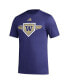 ფოტო #1 პროდუქტის Men's Purple Washington Huskies 2023/24 AEROREADY Homeland Plate Pregame T-shirt