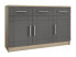 FURNIX Sideboard PALLOMA Sonoma/Grau