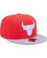 Men's Red, Lavender Chicago Bulls 2-Tone Color Pack 9FIFTY Snapback Hat