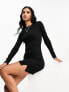 Фото #3 товара ASOS DESIGN long sleeve mini dress with split hem