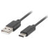 Фото #1 товара LANBERG CA-USBO-31CU-0018-BK 1.8 m USB-A To USB-C Cable