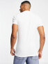 New Look muscle fit polo shirt in white