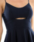 ფოტო #2 პროდუქტის Juniors' Cutout Midriff Party Dress