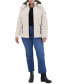 Plus Size Faux-Fur-Trim Hooded Packable Puffer Coat