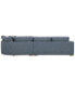 Фото #9 товара Vasher 135" 2-Pc. Fabric Sectional with Cuddler, Created for Macy's