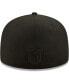 Фото #5 товара Men's San Francisco 49ers Black on Black Alternate Logo 59FIFTY Fitted Hat