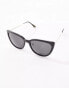 & Other Stories cat eye sunglasses in black with metal arms