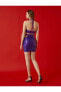 Фото #4 товара Payetli Pencere Detaylı Mini Abiye Elbise
