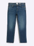 River Island straight jeans in dark blue Синий, 36L - фото #3