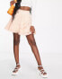 Фото #1 товара Influence frill wrap mini skirt co-ord in orange stripe