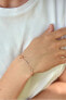 Bronze minimalist bracelet with a cross VCBW024RG
