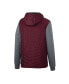 ფოტო #4 პროდუქტის Men's Maroon, Charcoal Texas A&M Aggies Course Herringbone Full-Zip Hoodie