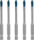 Фото #1 товара Bosch EXPERT HEX-9 HardCeramic Dachziegel-Bohrer-Set, 5 mm, 5 Stück