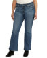 Фото #1 товара Plus Size Most Wanted Mid-Rise Flare Jeans
