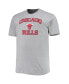 Фото #3 товара Men's Heathered Gray Chicago Bulls Big and Tall Heart and Soul T-shirt