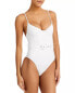 Фото #1 товара SIMKHAI Women's Noa Bustier One Piece Swimsuit White Size M