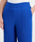 ფოტო #4 პროდუქტის Petite Pull-On Mid-Rise Wide-Leg Pants