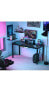 55 Inch Ergonomic Gaming Desk with Monitor Shelf