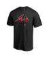 Фото #2 товара Men's Black Atlanta Braves Midnight Mascot T-shirt