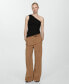 Фото #4 товара Women's Wide Leg Lyocell Pants