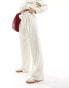 Фото #9 товара ASOS DESIGN tailored wide leg trouser with pleat detail in cream