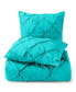 Фото #6 товара Bedding 3 Piece Pinch Pleat Duvet Cover Set, Full