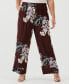 ფოტო #1 პროდუქტის Plus Size Drawstring Pant with Piping