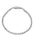 Фото #2 товара Modern Jewelry 10 CTW CZ Round Solitaire Tennis Bracelet For Women Cubic Zirconia Plated Silver Rhodium 7.5 Inch