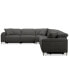 Фото #3 товара Adney 161" 6-Pc. Zero Gravity Fabric Sectional with 4 Power Recliners, Created for Macy's