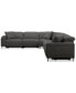 Фото #5 товара CLOSEOUT! Adney 161" 6-Pc. Zero Gravity Fabric Sectional with 4 Power Recliners, Created for Macy's