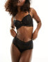 Фото #2 товара Lindex Eve lace high waist brazilian brief in black