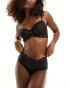 Фото #1 товара Lindex Eve lace high waist brazilian brief in black