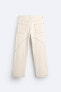 Trousers with contrast topstitching