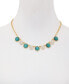 Gold-Tone Pavé & Color Crystal Statement Necklace, 18" + 3" extender