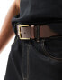 BOSS joris belt in dark brown leather