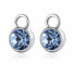 Фото #1 товара Glittering blue pendants on round earrings Happy Ears SHE013