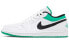 Фото #1 товара Кроссовки Nike Air Jordan 1 Low White Lucky Green Black (Белый)
