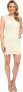 KUT from the Kloth 237602 Womens Illusion Lace Sheath Dress Ivory/Nude Size 10