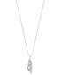 Diamond Twist Pendant Necklace (5/8 ct. t.w.) in 14k White Gold