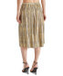 Women's Darcy Metallic-Foil-Knit Midi Skirt