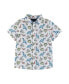 Фото #1 товара Little Boys / Grey Dino Print Short Sleeve Shirt