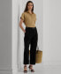 Double-Faced Stretch Cotton Ankle Pants