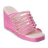 Фото #2 товара COCONUTS by Matisse Laney Wedge Womens Pink Casual Sandals LANEY-866