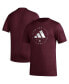 ფოტო #2 პროდუქტის Men's Maroon Texas A&M Aggies Stripe Up AEROREADY Pregame T-shirt